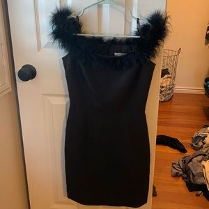 Off the shoulder black dress - brand new!
